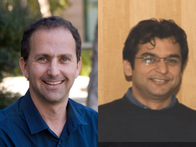 Academic Director and Molecular Biology and Biochemistry Professor David Fruman, PhD, and Program Director Harinder Singh, PhD.